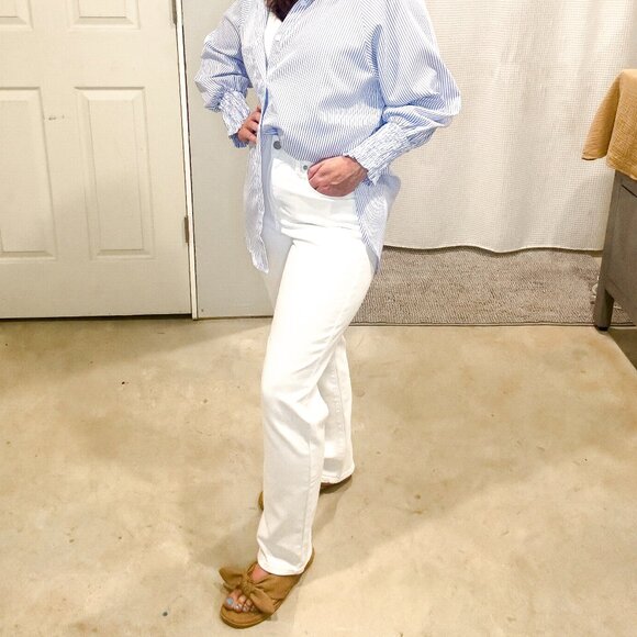 JBD White Straight Leg Jeans - Picture 1 of 4